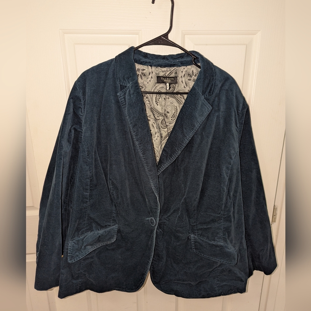 Talbots Navy Corduroy Jacket